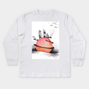 Not So Giant James and The Peach Kids Long Sleeve T-Shirt